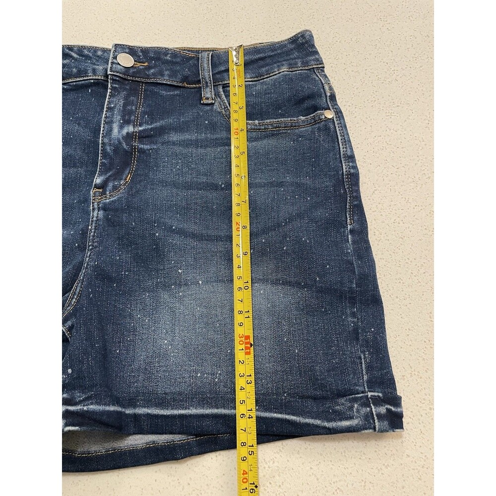 Judy Blue Women's XL Ava Splattered High Rise Shorts Stretch - Picture 7 of 7